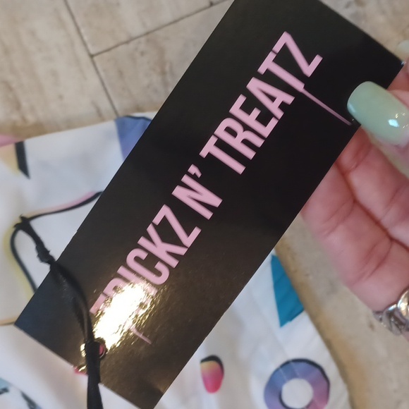 NWT Trickz N' Treatz Dolls Kill Design Print Bra - Picture 6 of 9